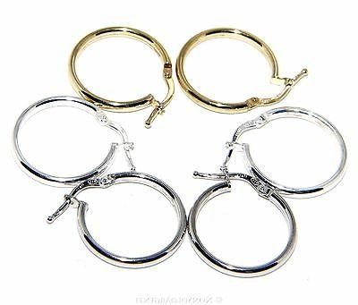 argento 925 orecchini donna uomo bambina cerchi