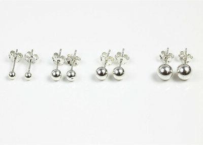 argento 925 sfera orecchini orecchini a farfalla