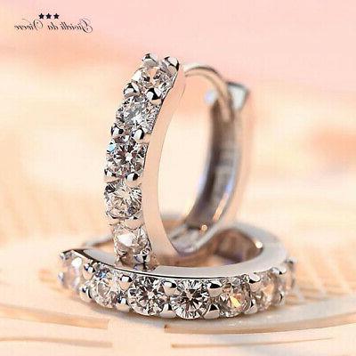 argento rodiato coppia di orecchini 13 mm