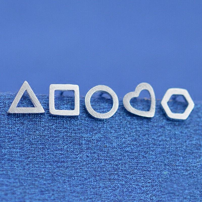 argento sterling geometria cuore triangolo cerchio esagonale