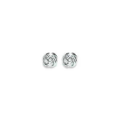 argento sterling nodo orecchini a lobo