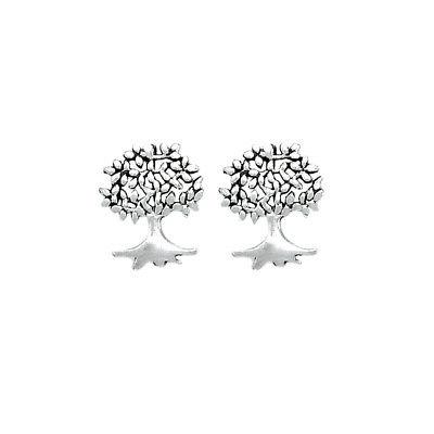 argento sterling ossidato retro albero della vita
