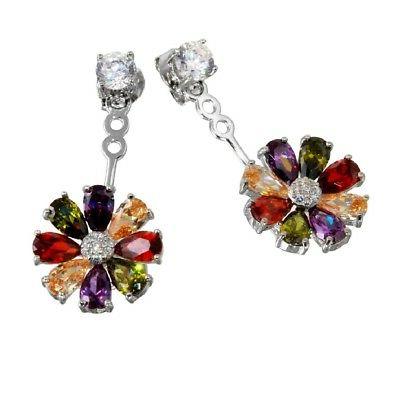 argento sterling pendenti multicolore zirconia pietre giraso