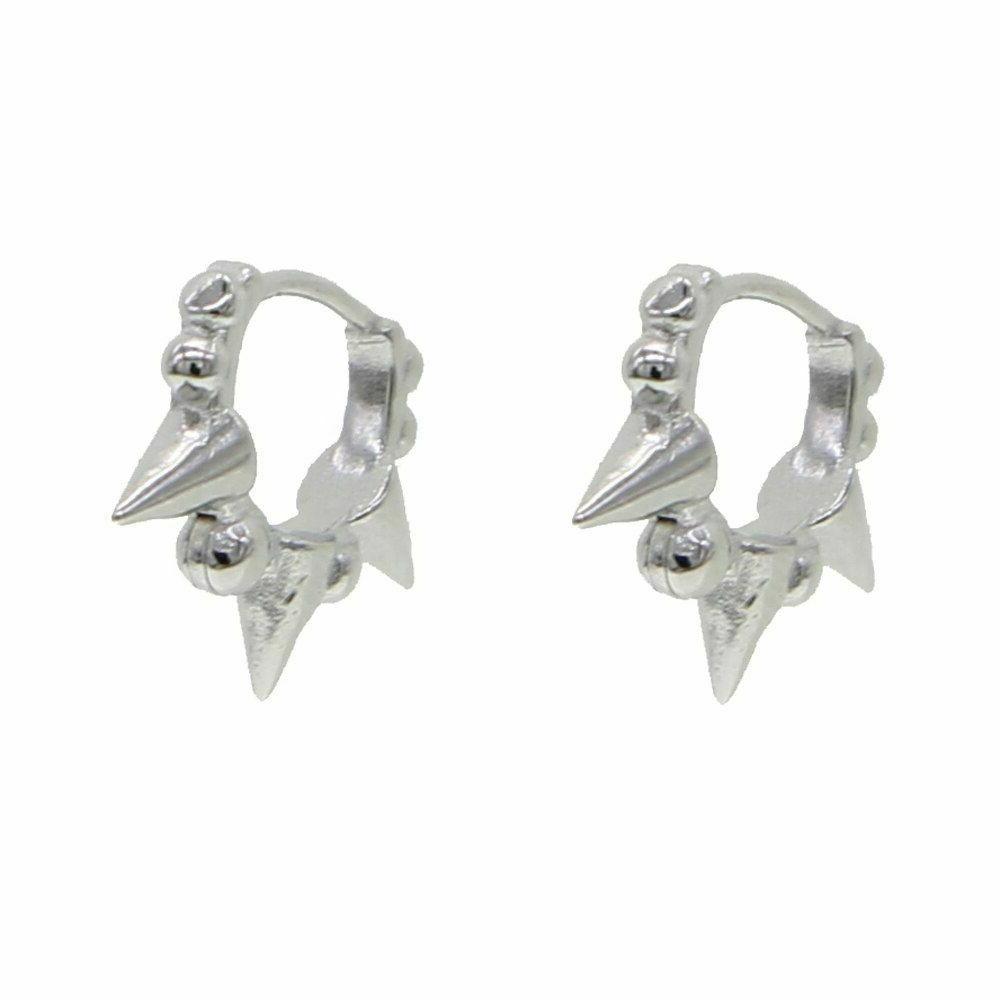 argento sterling rotondo sfera punta piccolo mini
