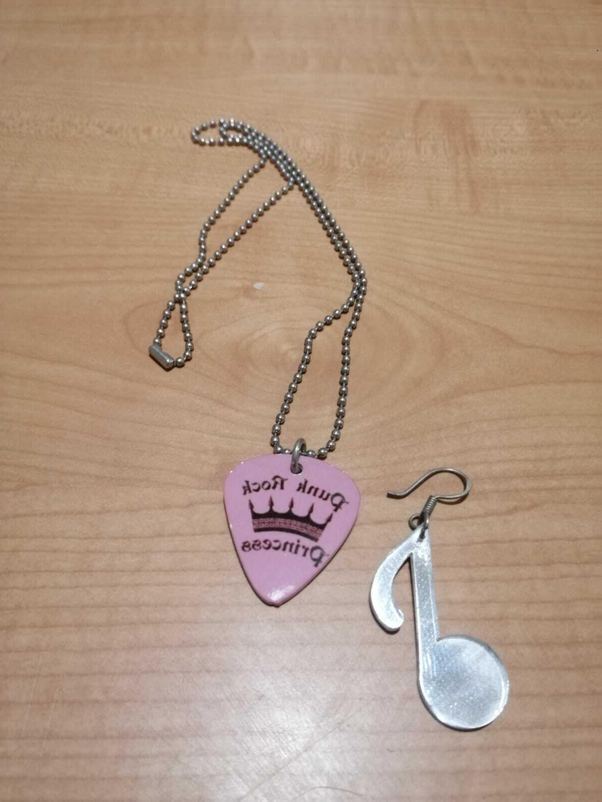 atheliercortez collana punk rock princess orecchini nota