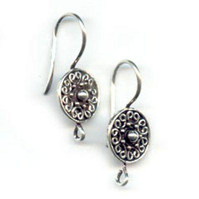 basi per orecchini ganci monachelle argento 925