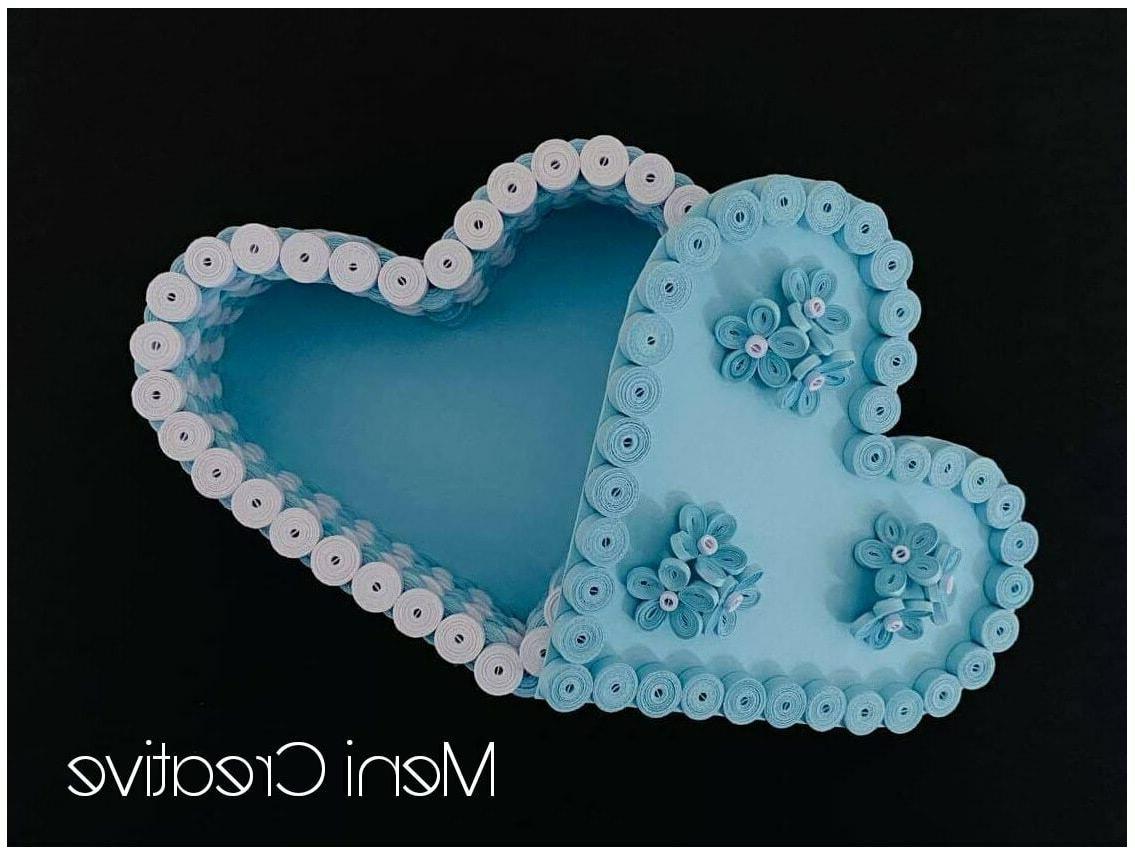 beautiful quilling jewerly box with flowers