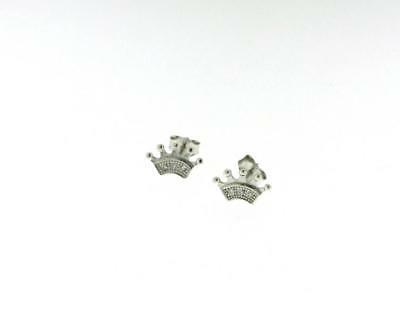 bellissimi orecchini lobo vero argento 925 rodiato