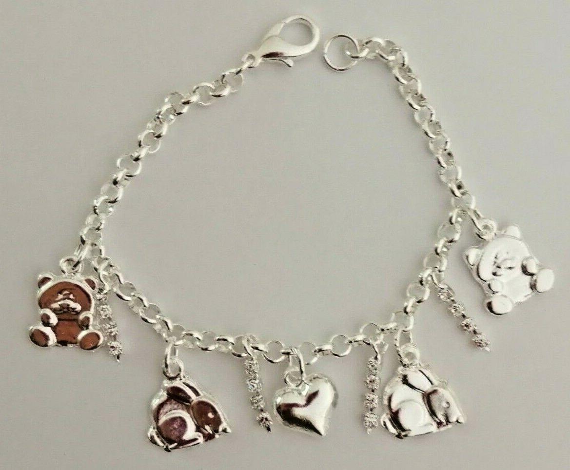 bracciale bambina color argento handmade made in