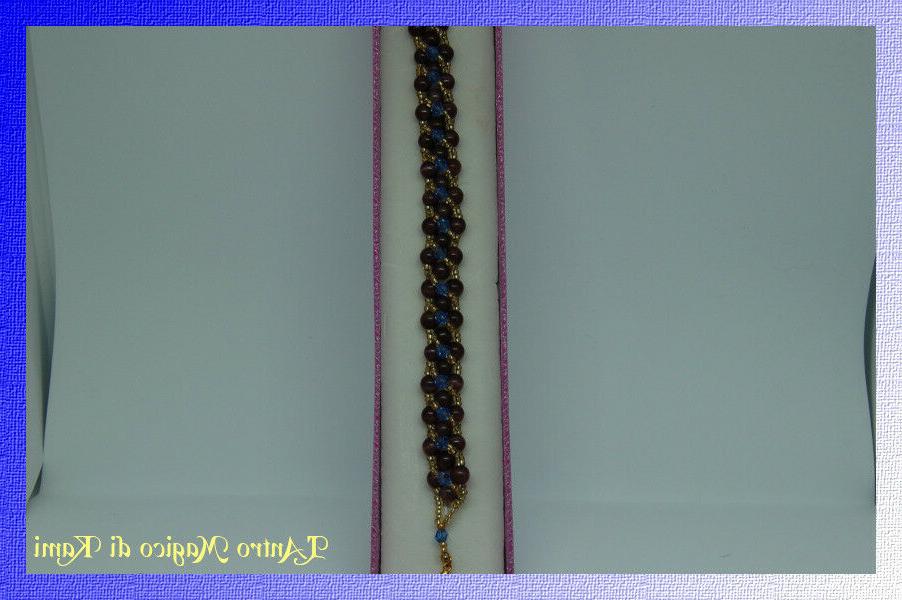 braccialetto e orecchini tootsy con occhio di