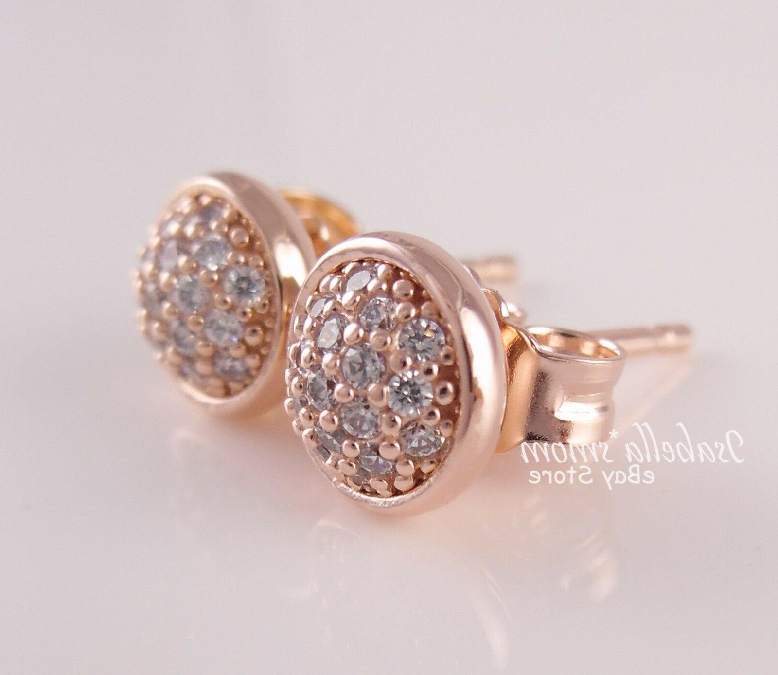 brillante goccioline originale rosa placcato oro pave