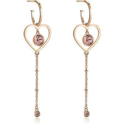 brosway orecchini sight con cerchi e cuori