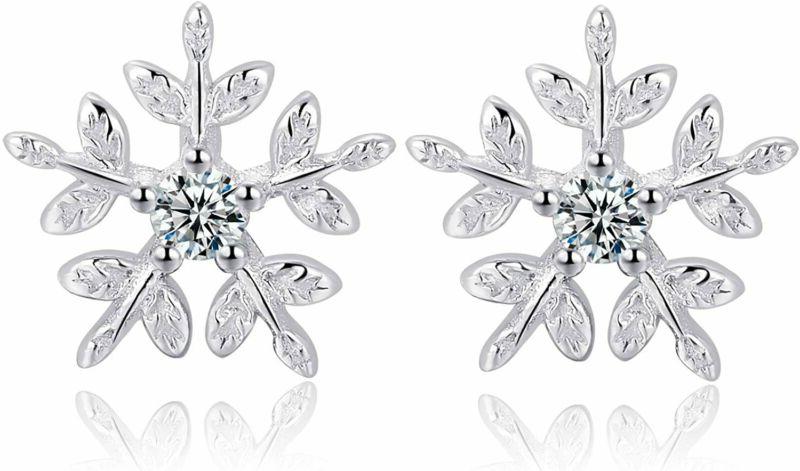 candyfancy orecchini cristallo fiocco di neve in