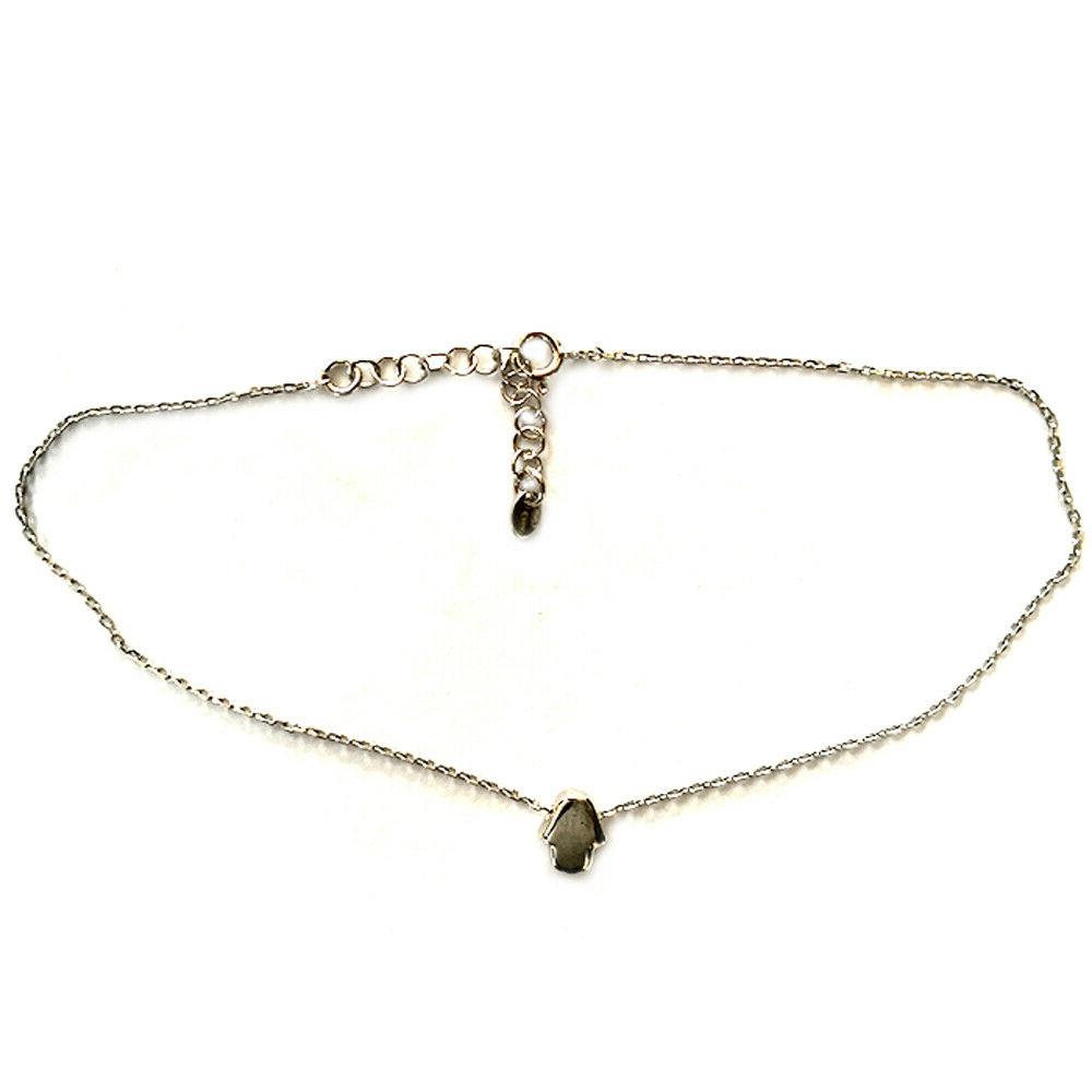 cavigliera in argento 925 con charm mano