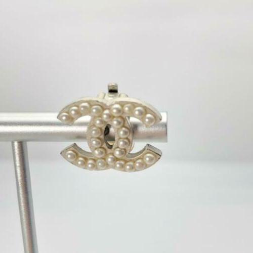 cc logo perle clip on orecchino 1