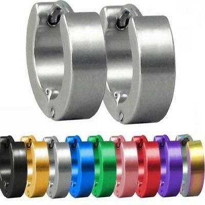 cerchi acciaio inox anelli orecchini ad uomo