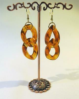 cg5228 finto guscio tartaruga catena orecchini