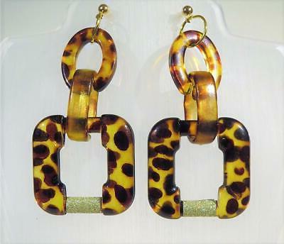 cg5744 finto guscio tartaruga orecchini