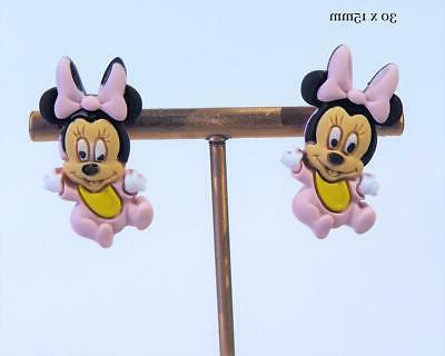 cg6996 acrilico resina orecchini bambino minnie mouse