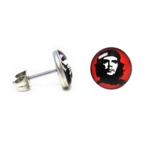 che guevara orecchini 7mm acciaio inox cubano