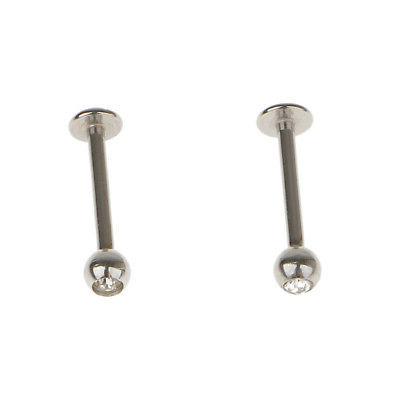 clear crystal ear tragus cartilagine helix bars