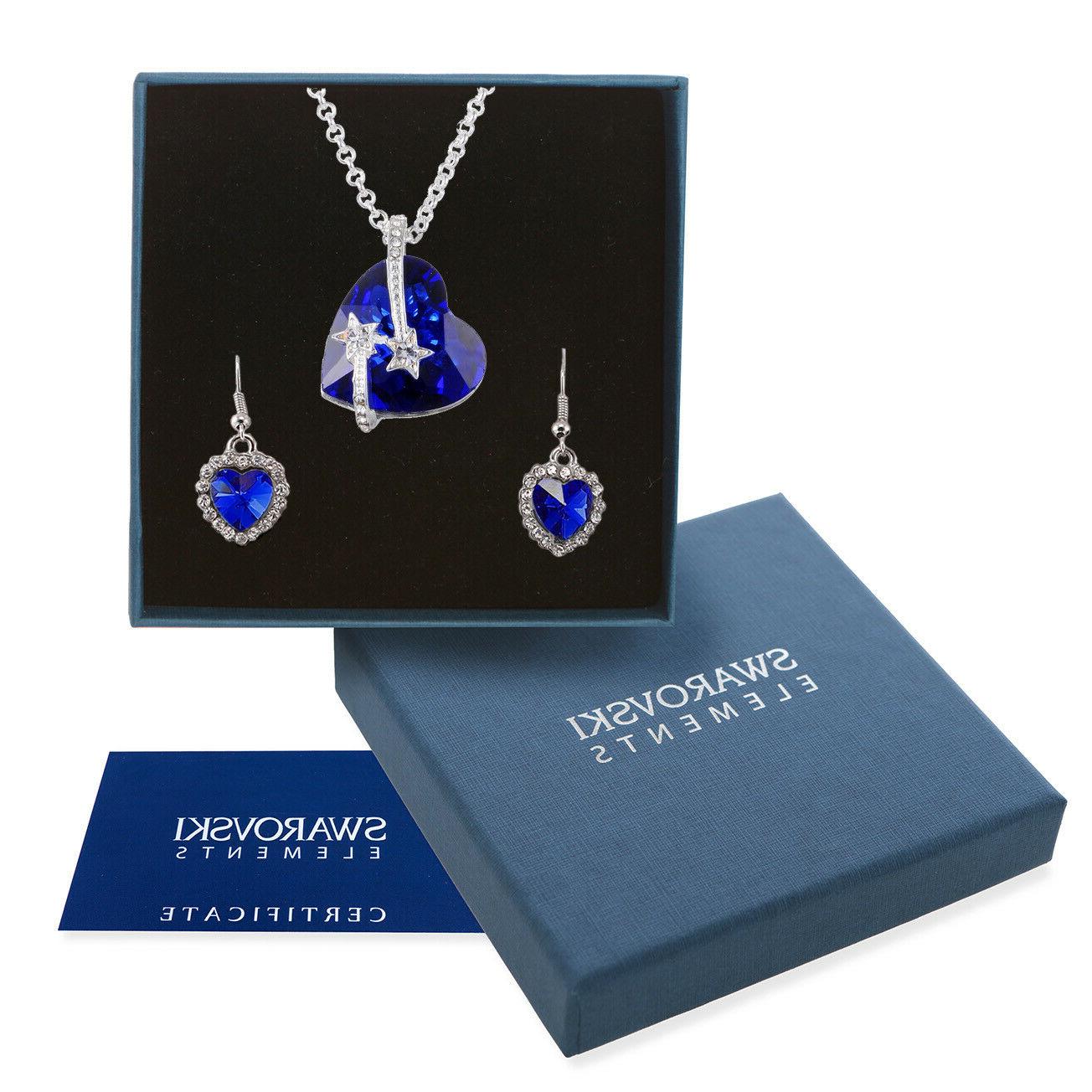 collana donna oro bianco swarovski elements originale