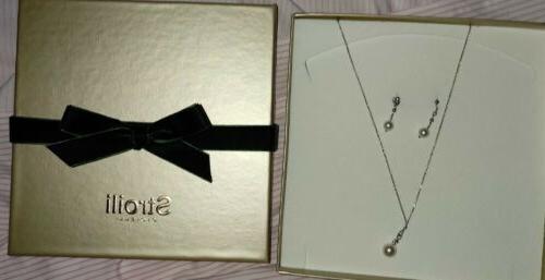 collana orecchini perle set donna