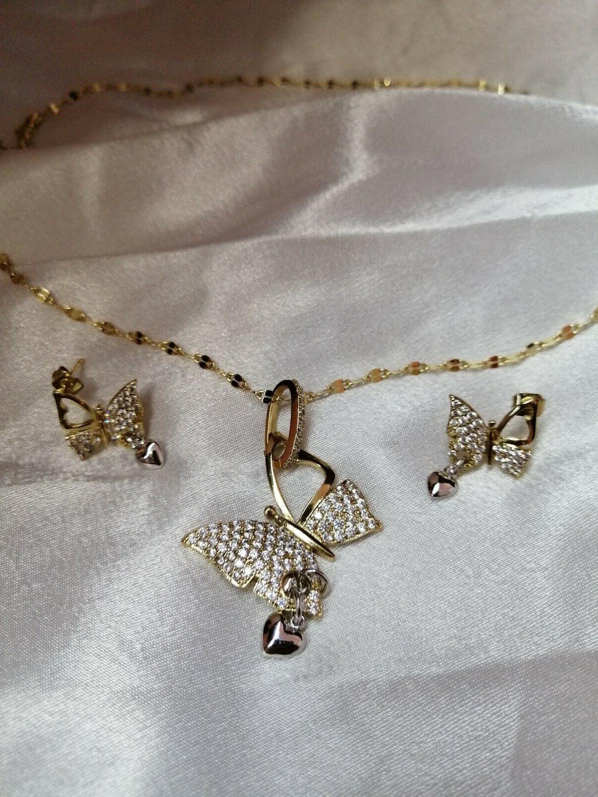 collana set orecchini farfalla regalo donna gioielli