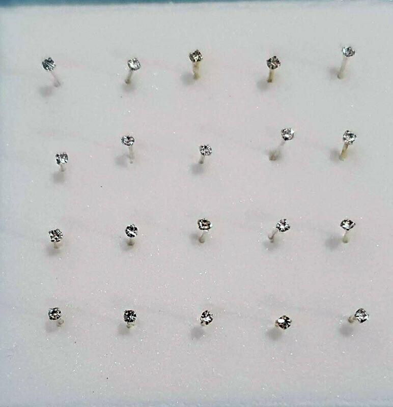 conf da 20 orecchini da naso in