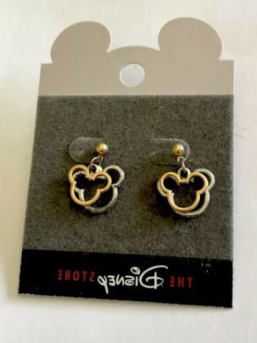 conservare argento color oro topolino silhouette orecchini