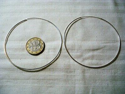 coppia orecchini 70 mm argento 925 modello