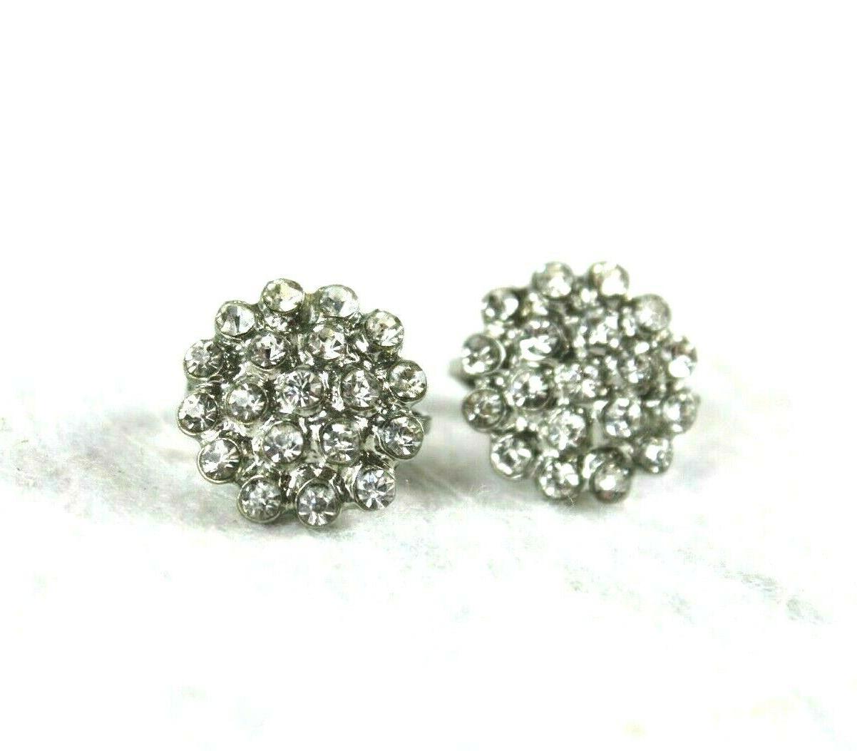 coppia orecchini a clip con strass colore