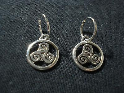 coppia orecchini argento 925 cerchietto liscio tribale