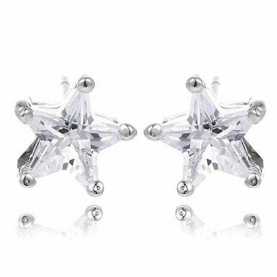 coppia orecchini argento 925 punto luce stella