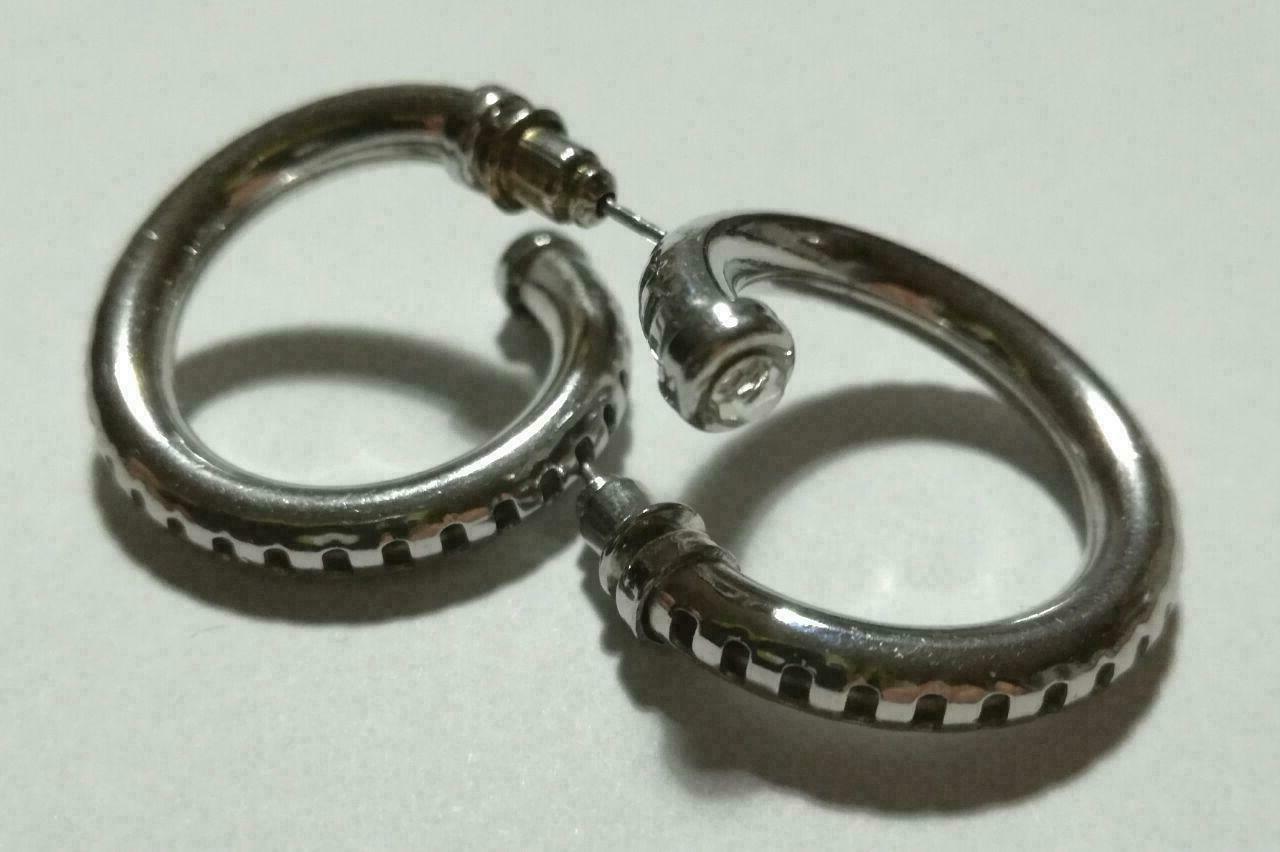 coppia orecchini bigiotteria donna ragazza serpente metallo