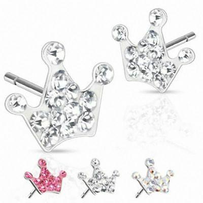 coppia orecchini corona