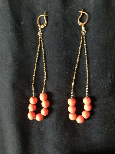 coppia orecchini da balia vintage