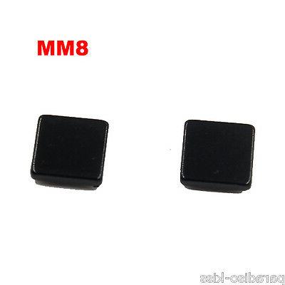 coppia orecchini da donna uomo nero quadrato