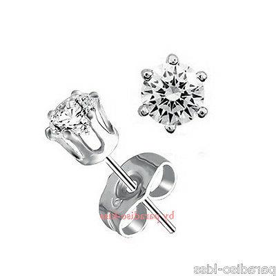 coppia orecchini donna uomo puntoluce corona strass