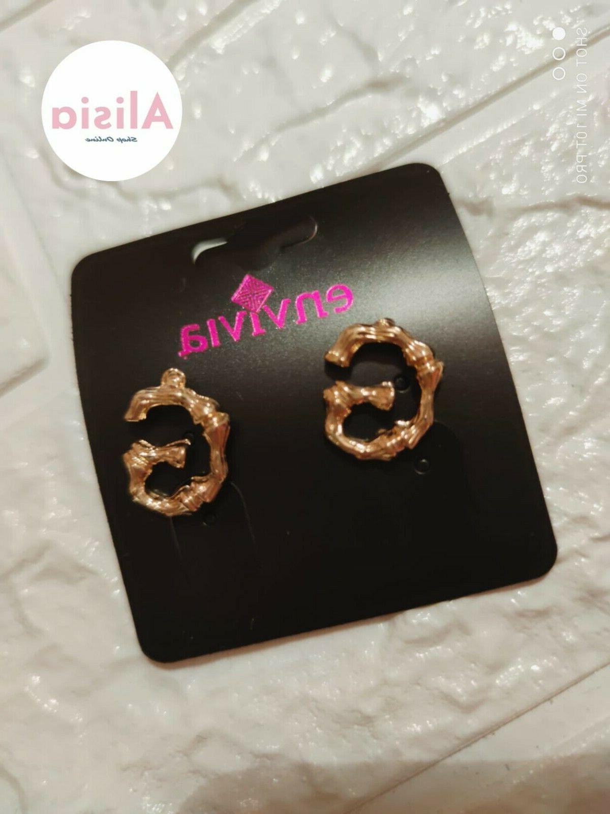 coppia orecchini lettere inziali g colore oro