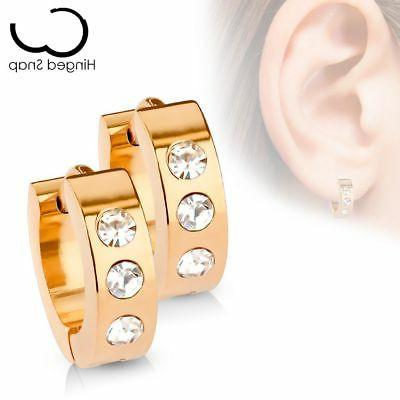 coppia orecchini uomo anelli oro rosa 3