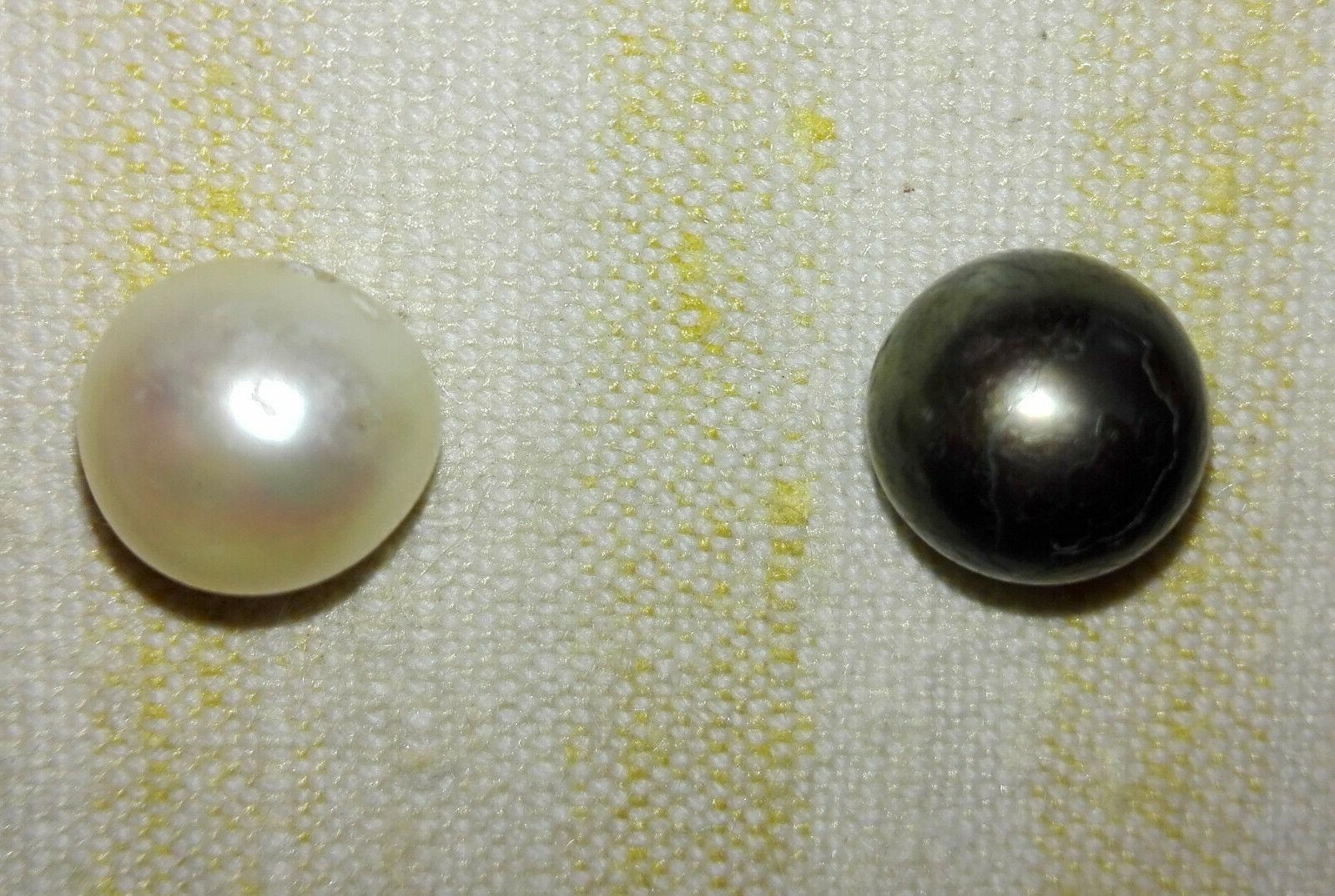 coppia perla bianca e perla nera coltivate