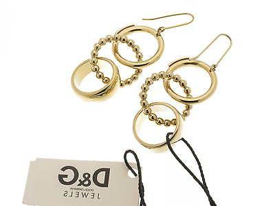 d and g orecchini triplet acciaio dorato