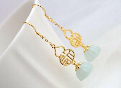 d10 orecchini fiori di loto verde chiaro