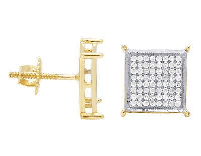 da uomo 10k oro giallo a pave