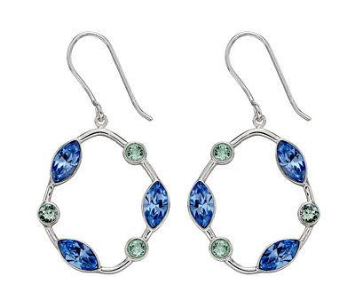 design elements argento sterling swarovski zaffiro chiaro