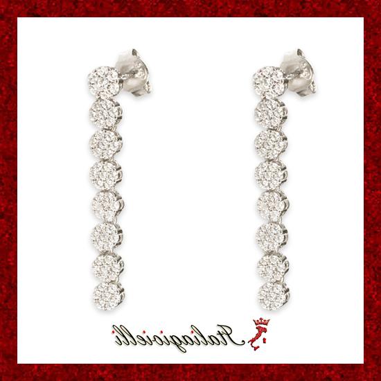 distinti orecchini tennis gioielli donna in argento