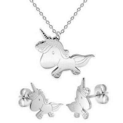 dolce unicorno collana con o senza orecchini