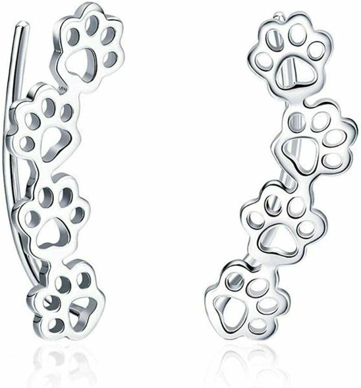 donna 925 argento sterling zampa di cane