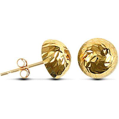 donna 9ct oro giallo taglio diamante mezza